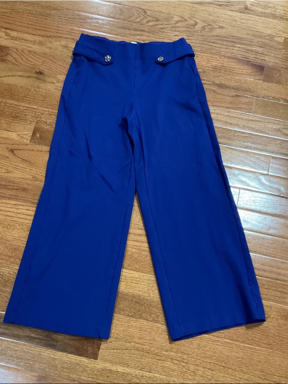 Jules & Leopold Royal Blue Trousers with Embellished Button